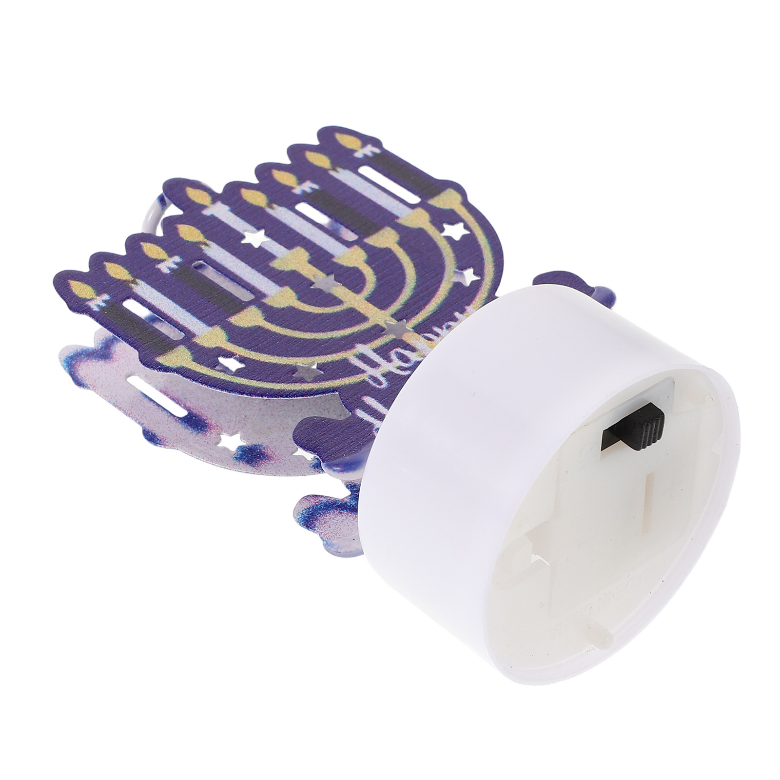 Paraffin Wax - Iron LED Flameless Hanukkah Candles Elegant