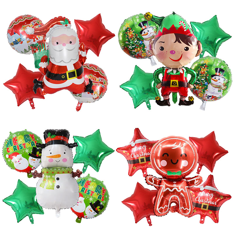 Candle Lighter - 5pcs Merry Christmas Santa Claus Snowman