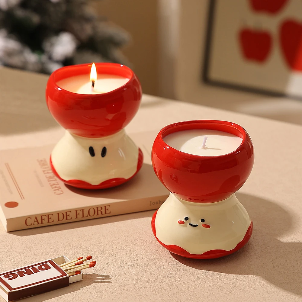 Soy Wax - Cute Apple Shaped Aromatherapy Candle Friends