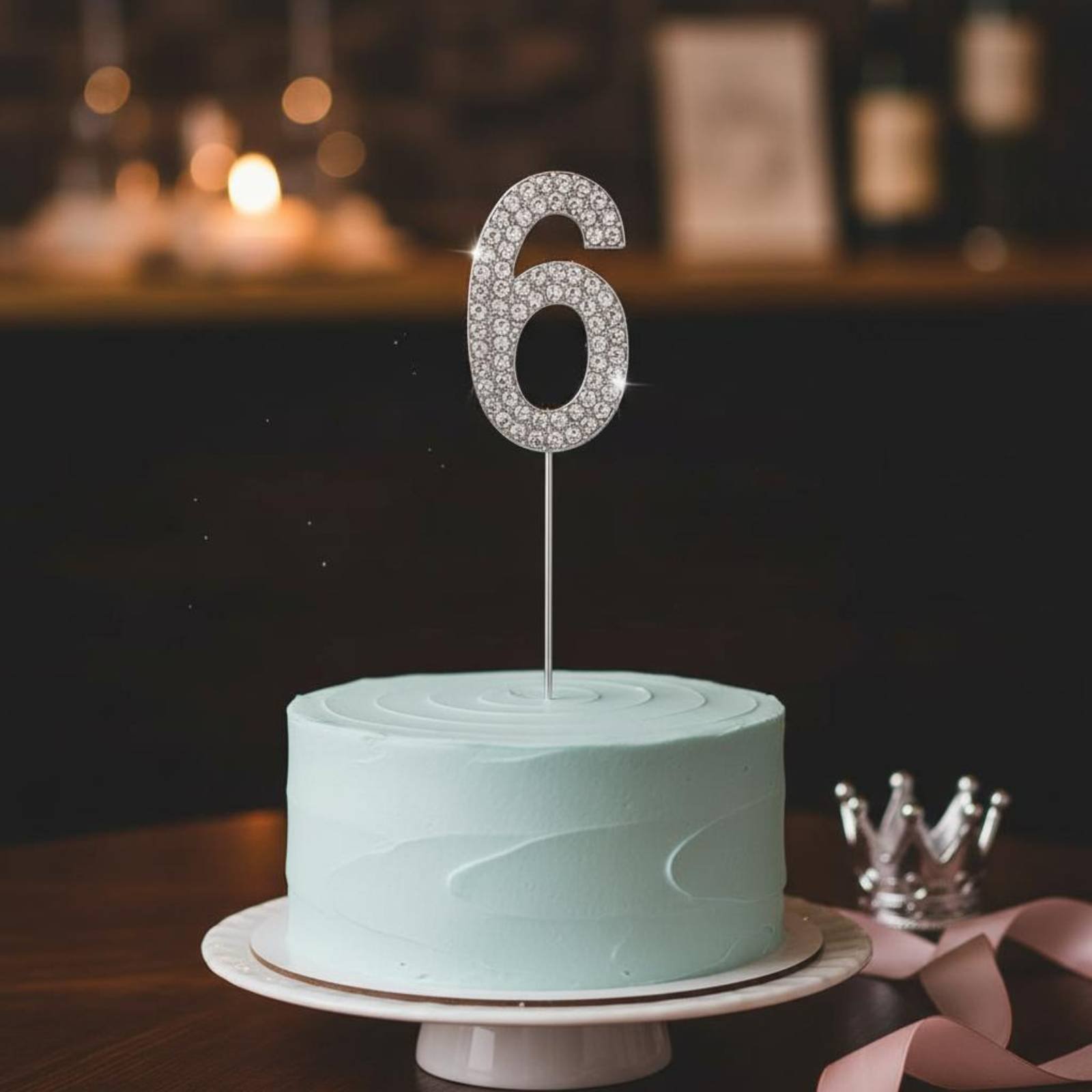 Paraffin Wax - Crystal Crown Cake Topper Sparkling Crown
