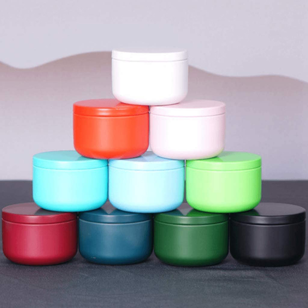 Candle Containers - Tea Can with Airtight Lids Tinplate