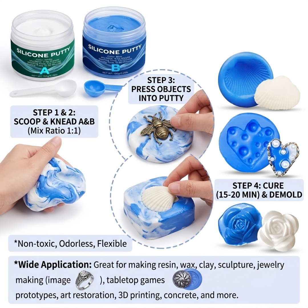 Silicone Putty Mold Making Sup - огляд і ціна Candle Molds