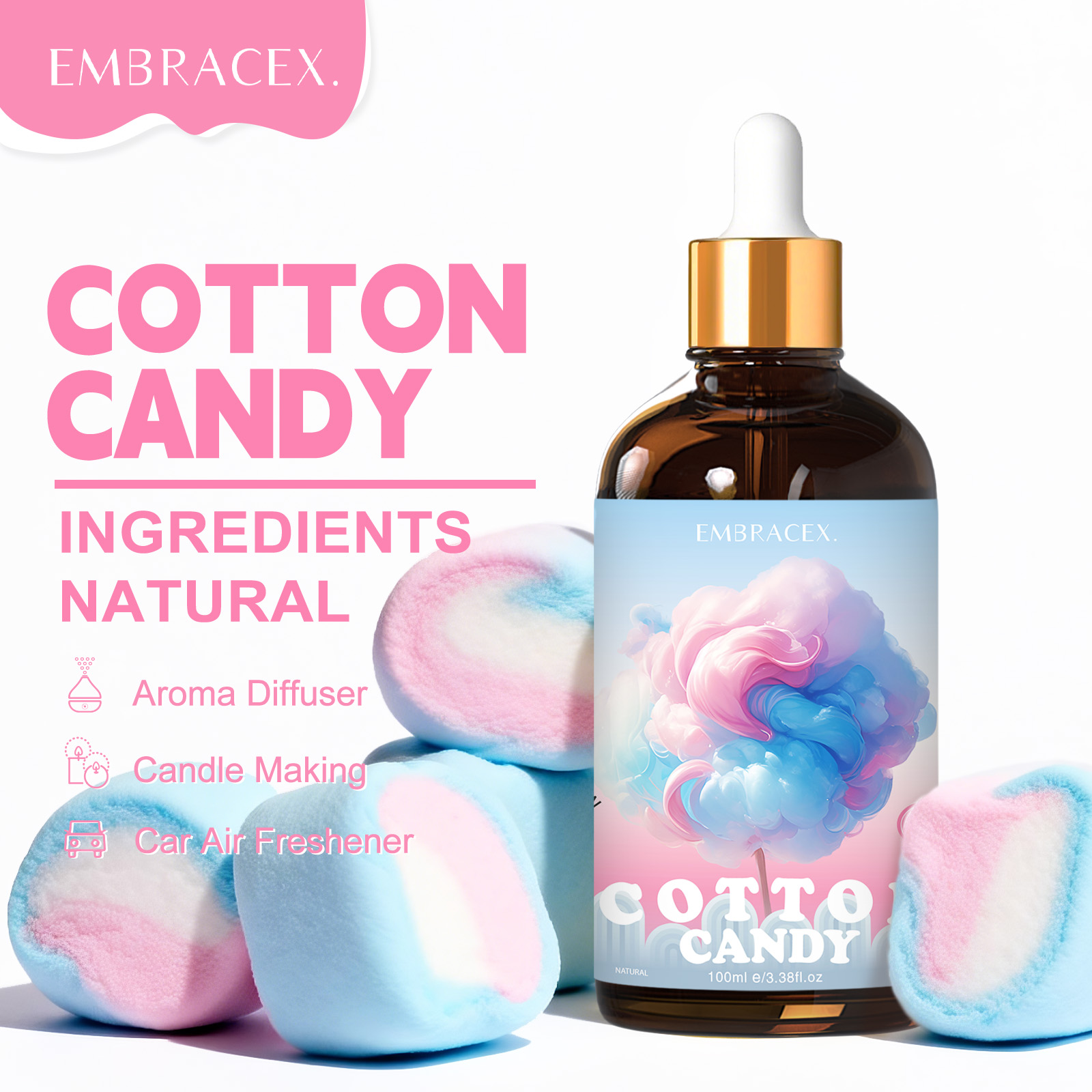 100ml Cotton Candy Fragrance O - огляд і ціна Candle Fragrance