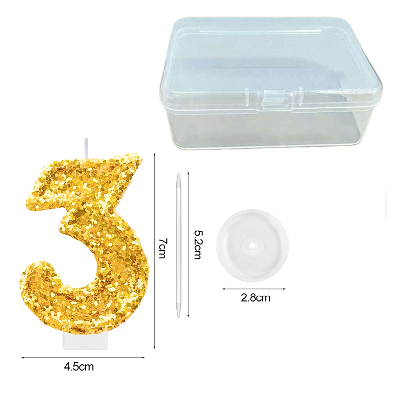 Digital Birthday Candle Gold C - огляд і ціна Soy Wax