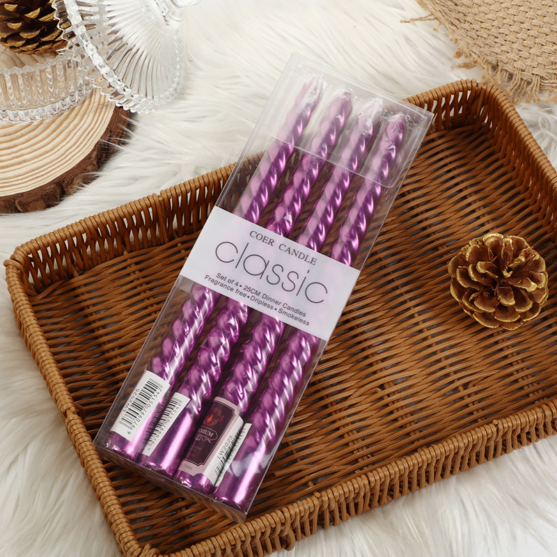 4pcs European-style Long-pole  - огляд і ціна Silk Candle