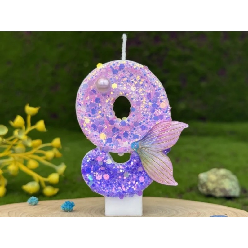 Glitter Purple Gradient Mermai - огляд і ціна Soy Wax