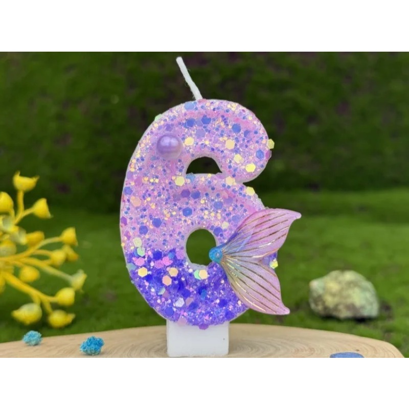 Glitter Purple Gradient Mermai - огляд і ціна Soy Wax