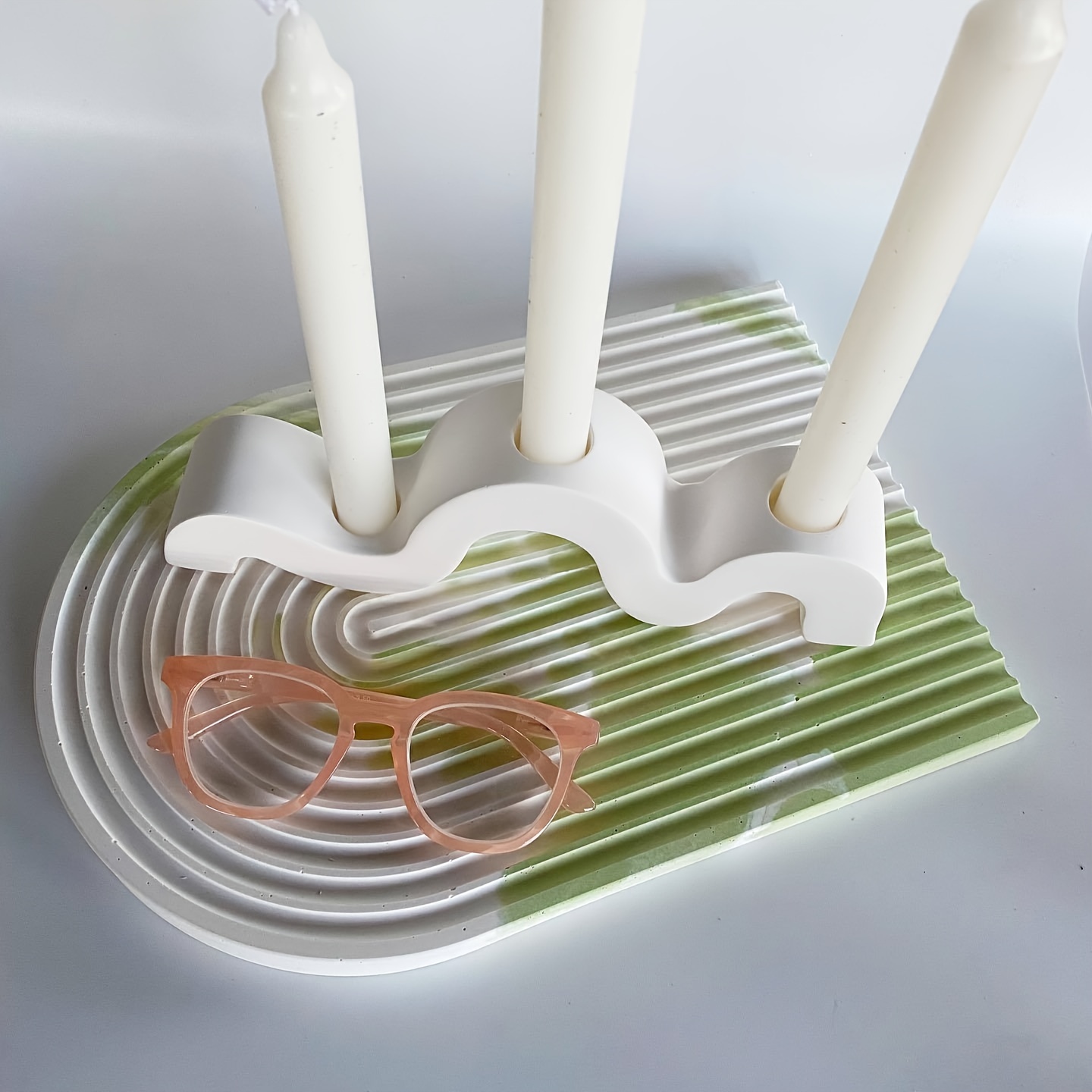 Curved Candlestick Silicone Mo - огляд і ціна Candle Molds