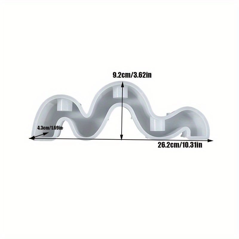 Curved Candlestick Silicone Mo - огляд і ціна Candle Molds
