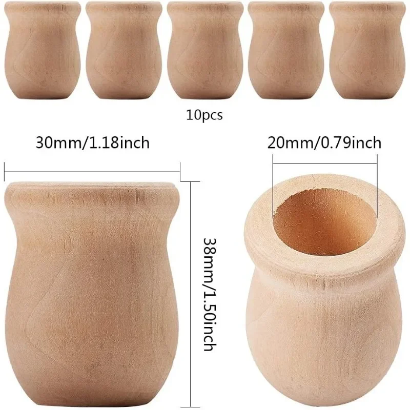 10 pcs 1.5 Inch 10pcs Unfinish - огляд і ціна Candle Containers