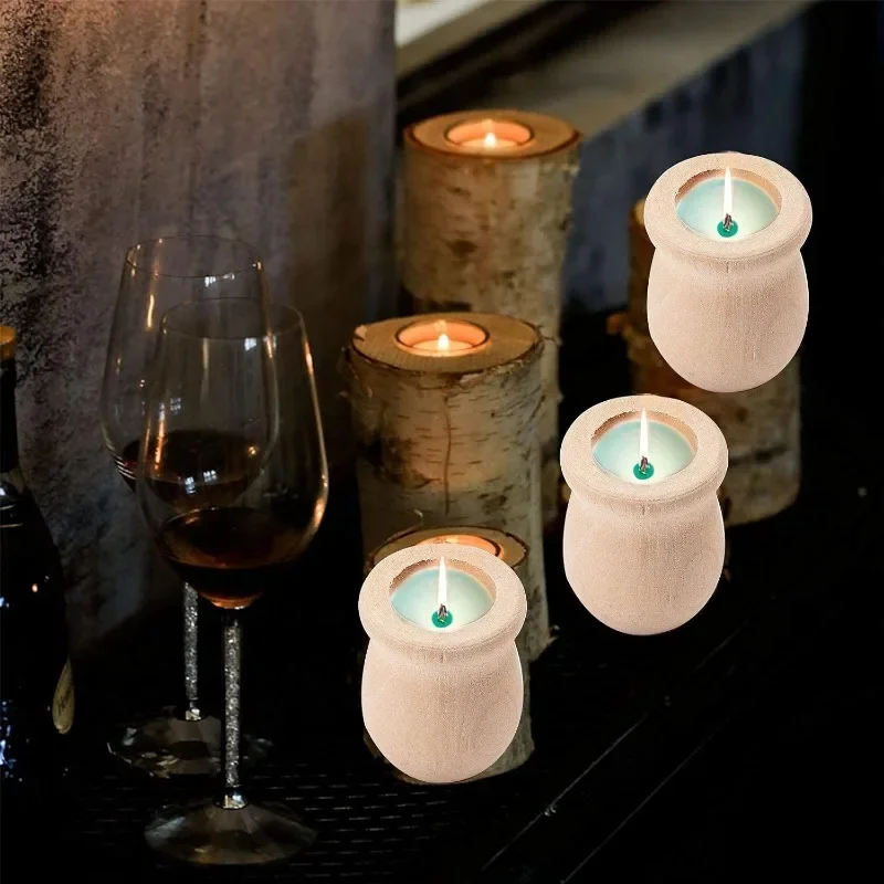 10 pcs 1.5 Inch 10pcs Unfinish - огляд і ціна Candle Containers