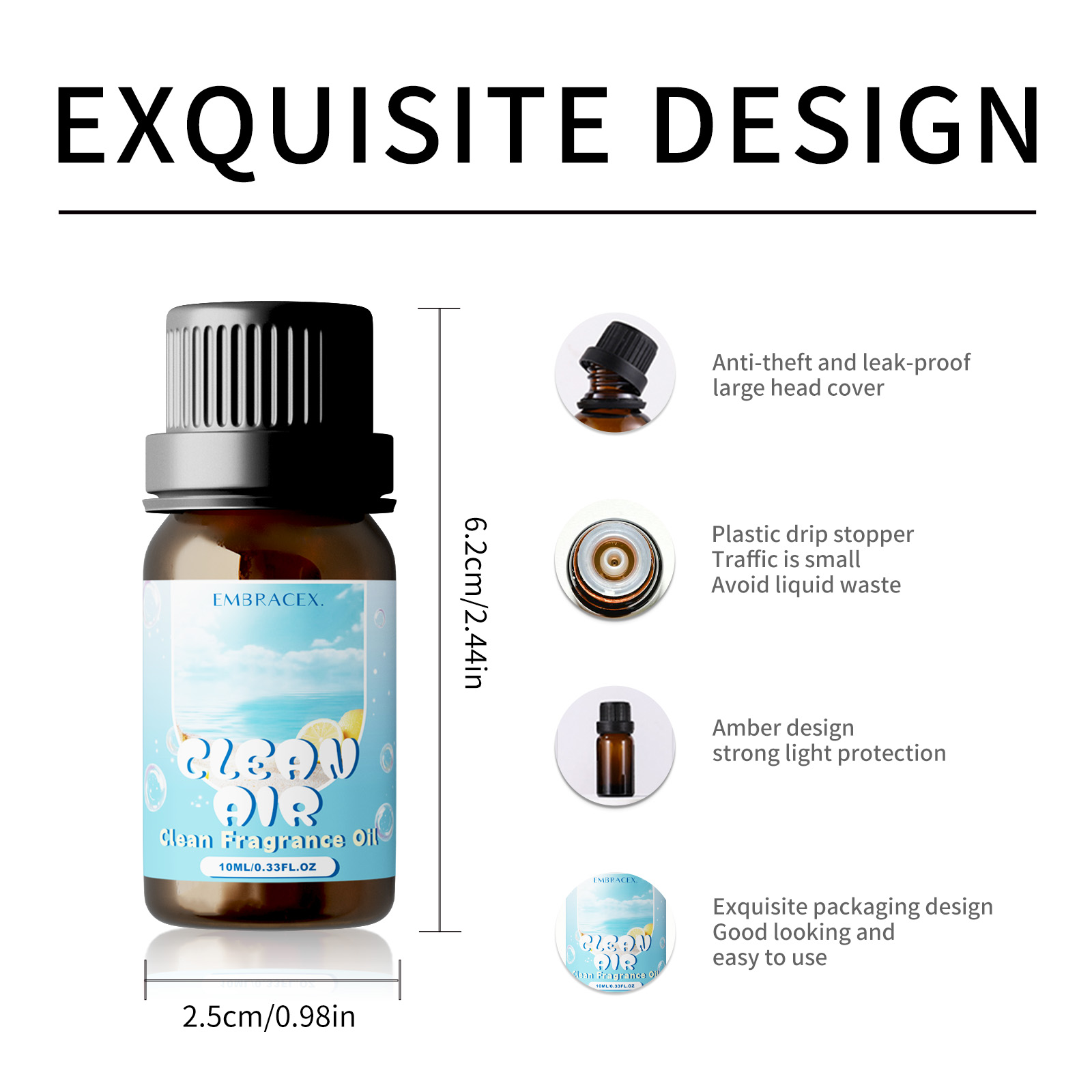 10ml Clean Air Fragrance Oils  - огляд і ціна Candle Fragrance