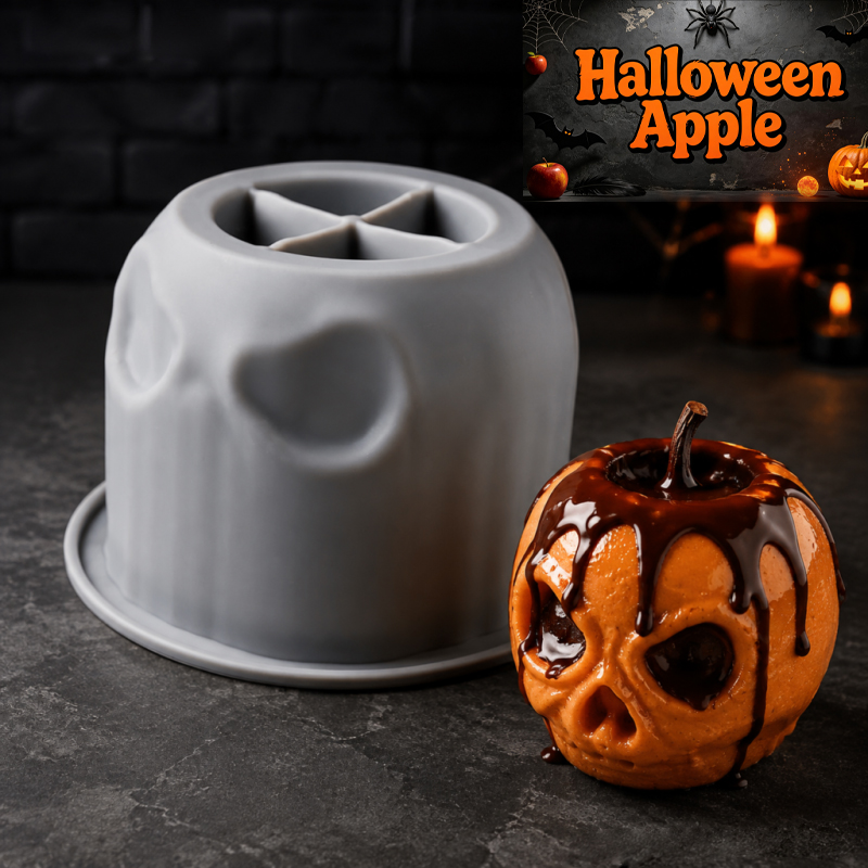 Halloween skull apple silicone - огляд і ціна Candle Containers