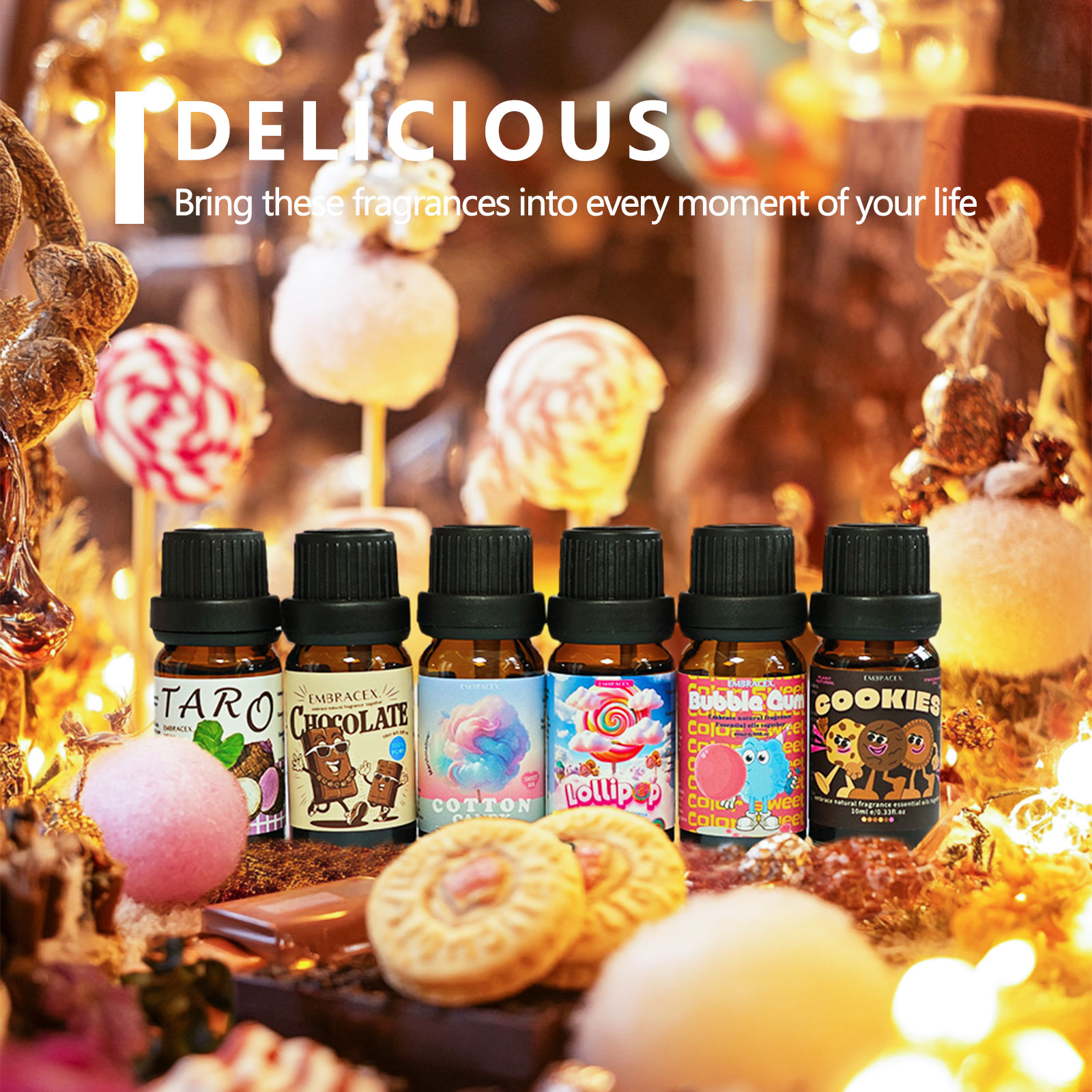 6PC/1Set Delicious Fragrance O - огляд і ціна Candle Fragrance