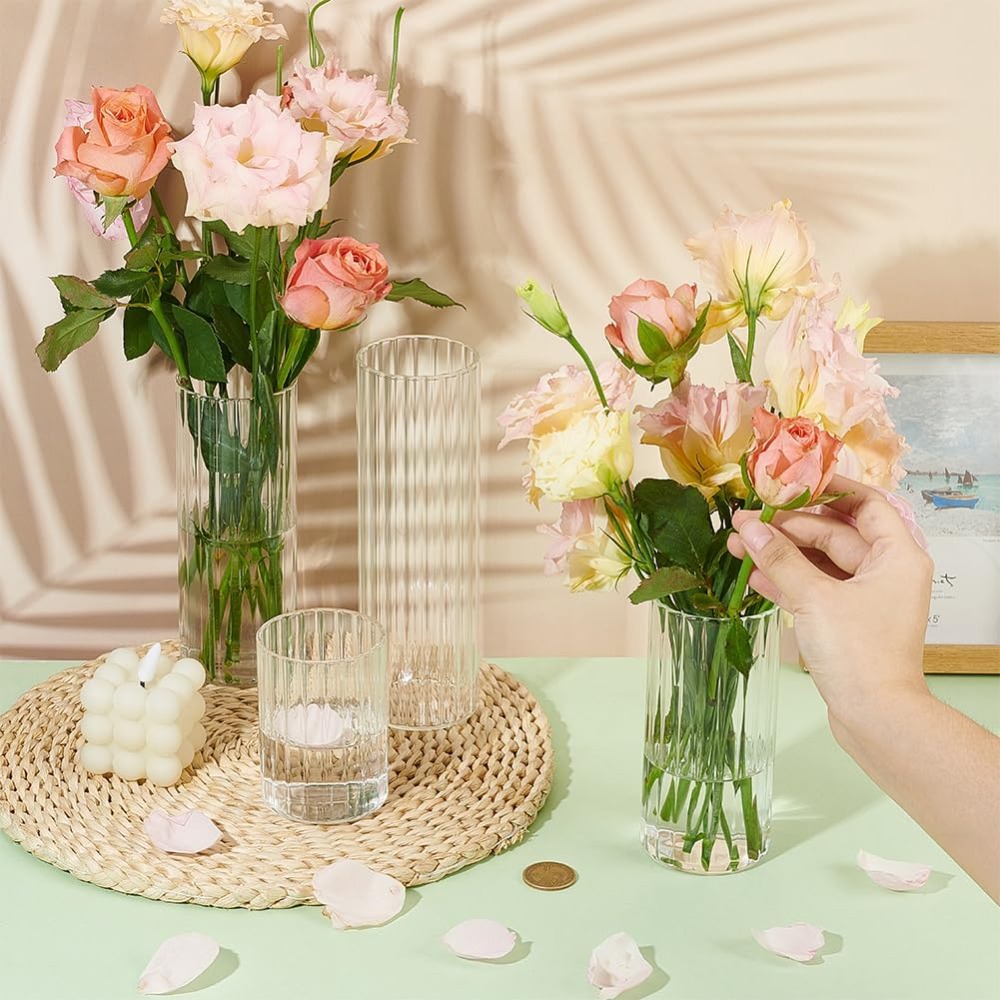4 Size Glass Cylinder Vases 3. - огляд і ціна Candle Containers