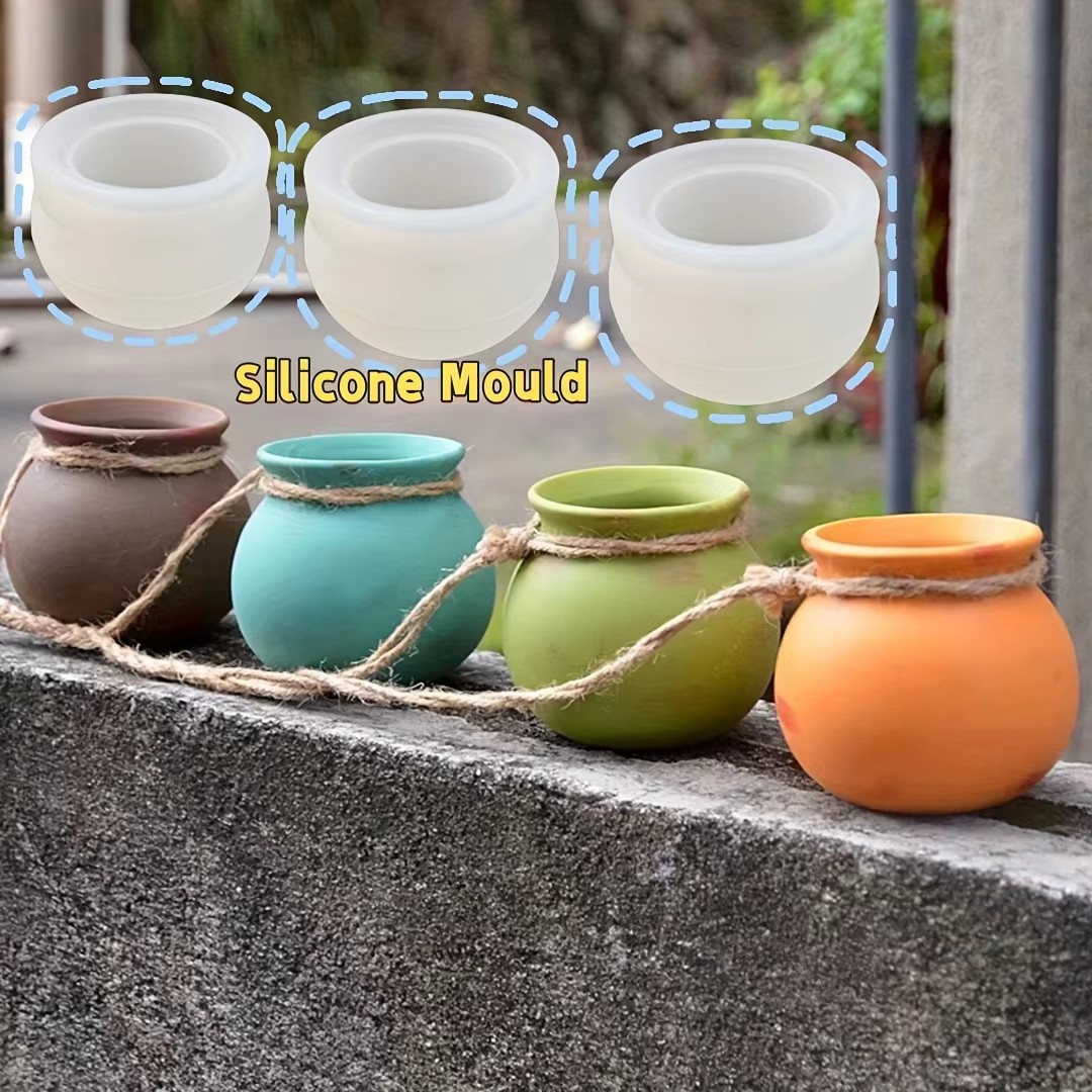 Silicone Flower Pot Molds, Res - огляд і ціна Candle Containers