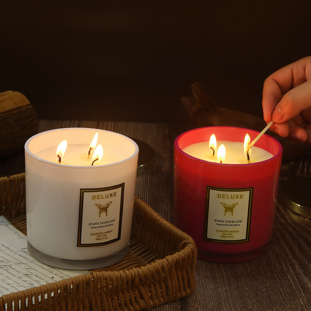 400G gold cover glass scented  - огляд і ціна Soy Wax