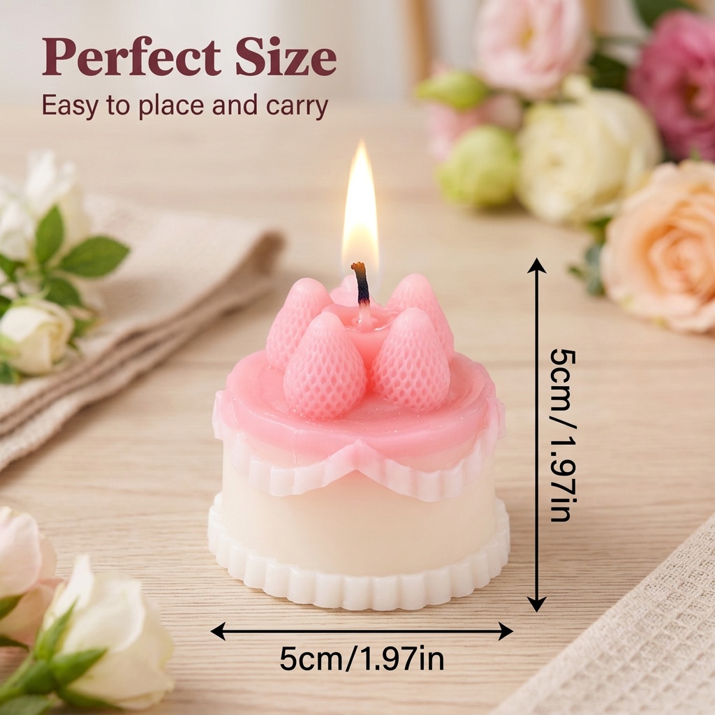 1Pc Cake-Shaped Scented Candle - огляд і ціна Soy Wax