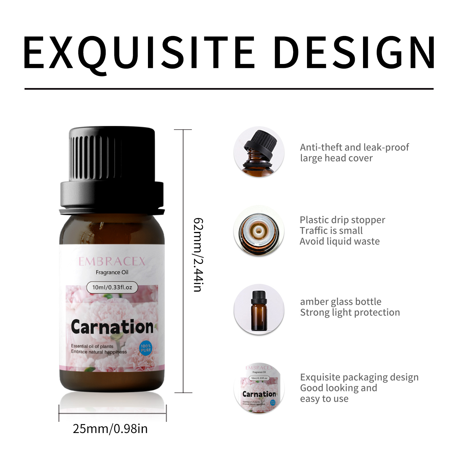 10ml Carnation Fragrance Oils  - огляд і ціна Candle Fragrance