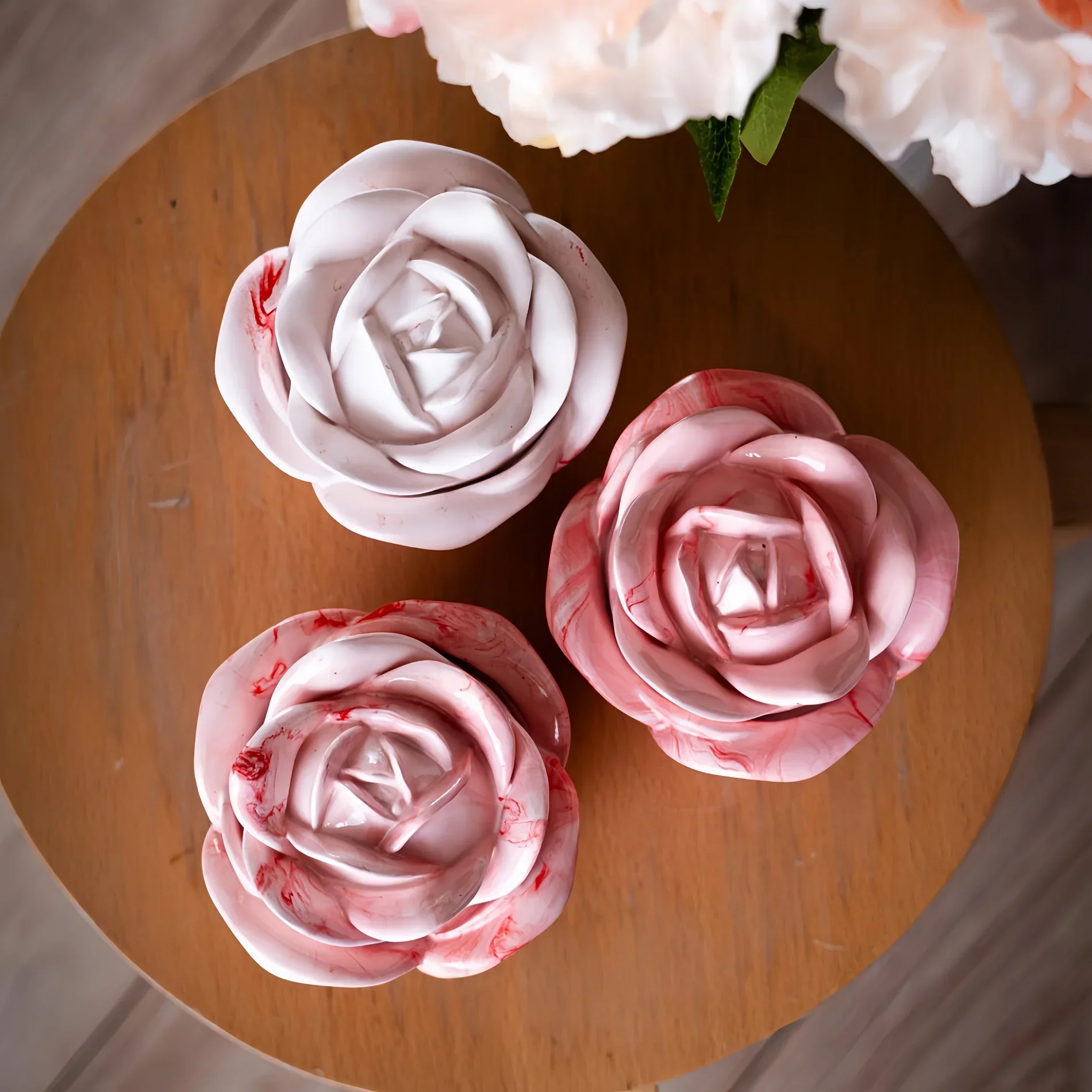 2-Piece Set Rose Shaped Silico - огляд і ціна Candle Molds