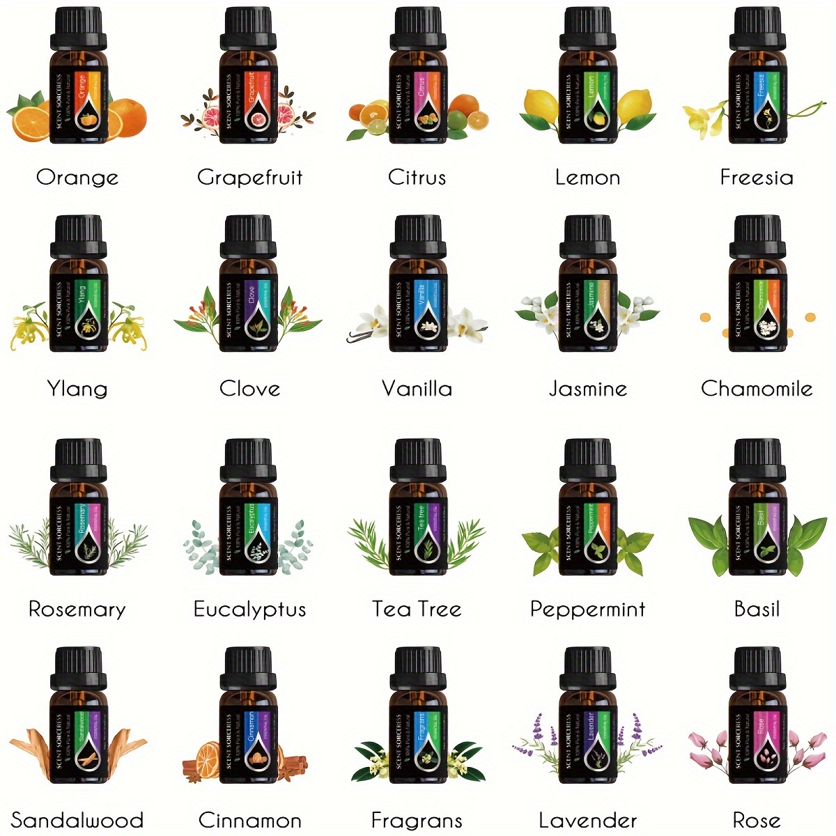 20Pcs/Set Classic Brand Essent - огляд і ціна Candle Fragrance