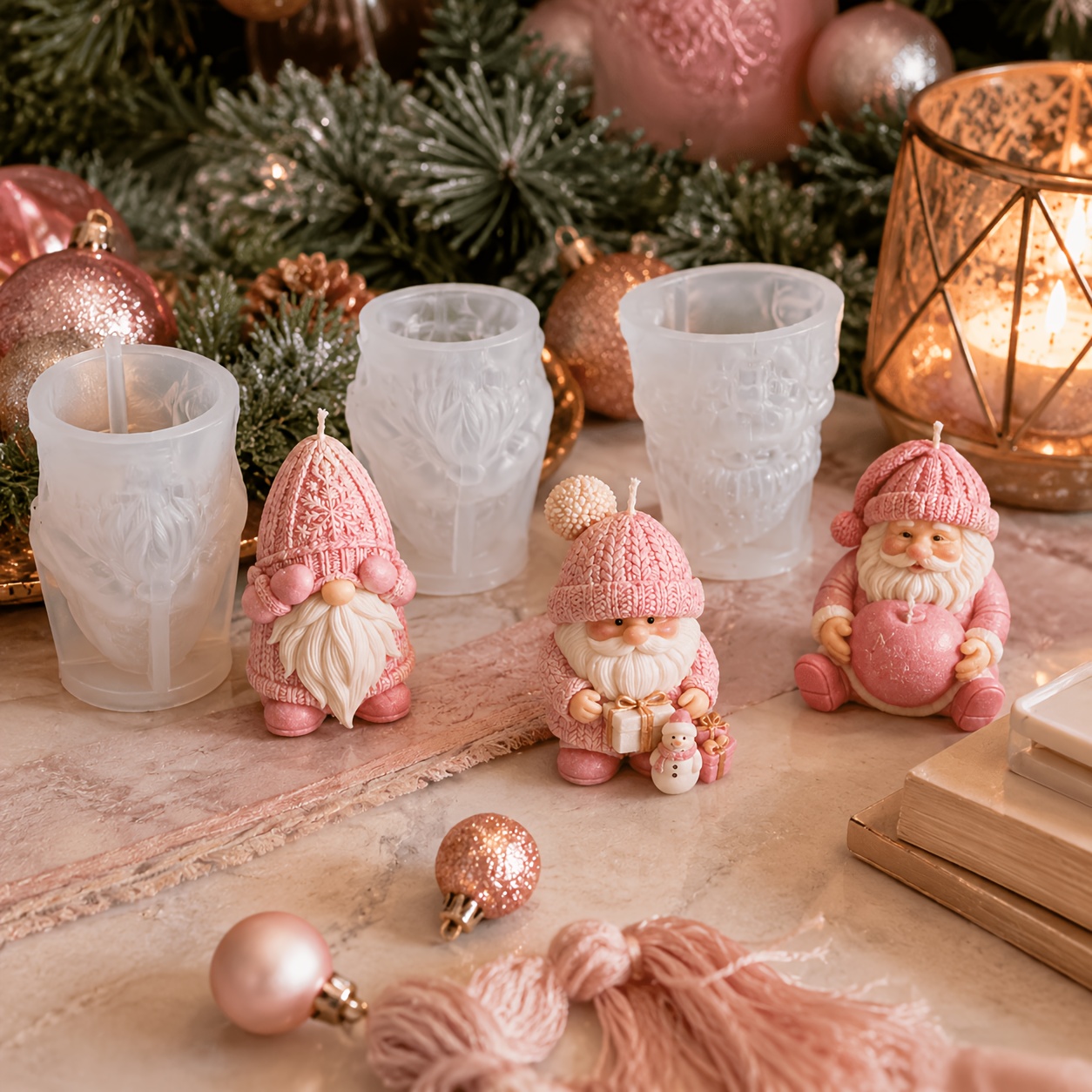 Xmas Holiday Gnome Silicone Ca - огляд і ціна Candle Making Kit