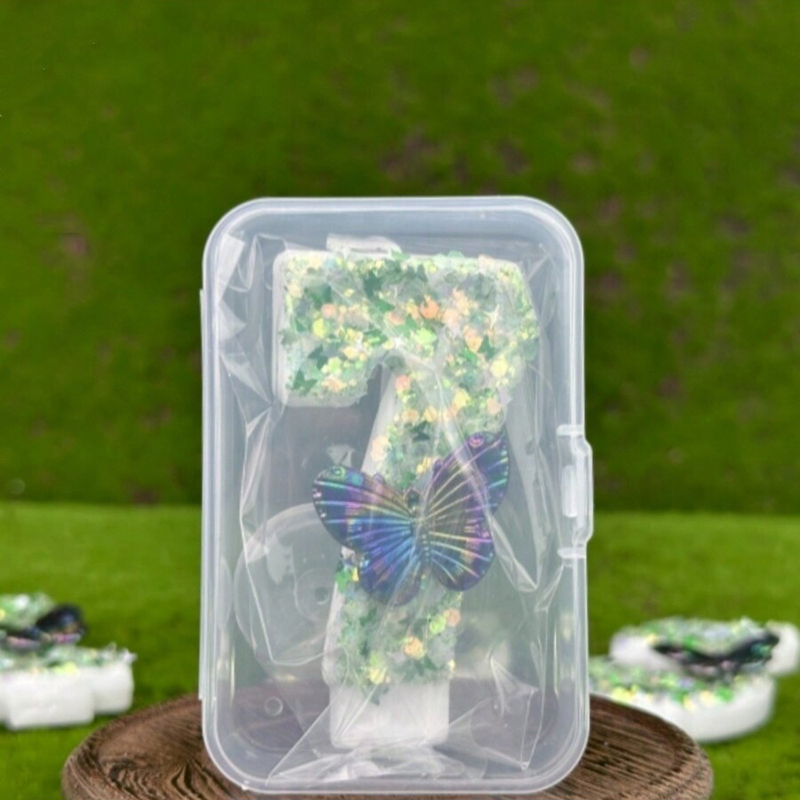 1Pc Green Sequins Number 0-9 B - огляд і ціна Soy Wax