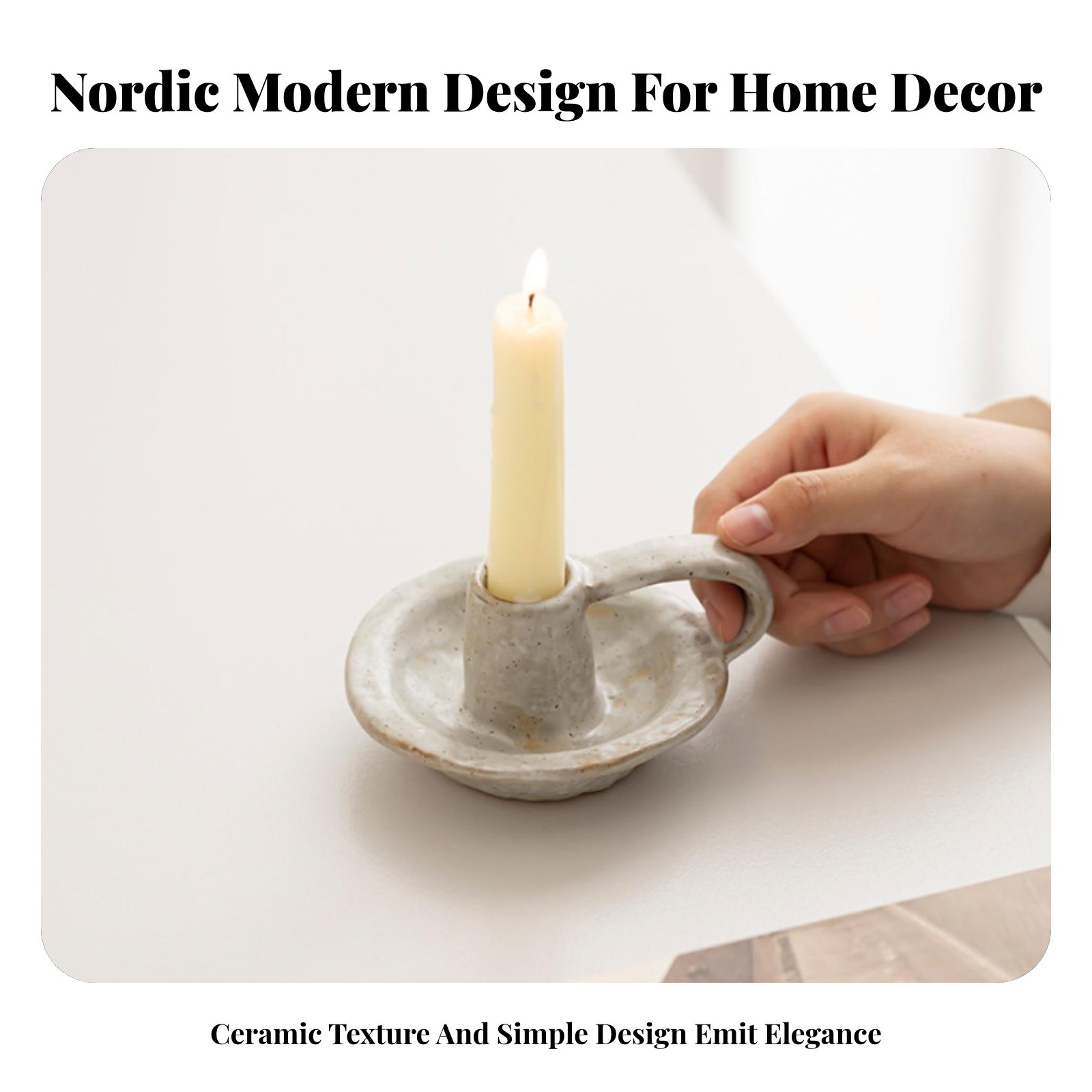 Nordic Ceramic Candle Holder,  - огляд і ціна Paraffin Wax