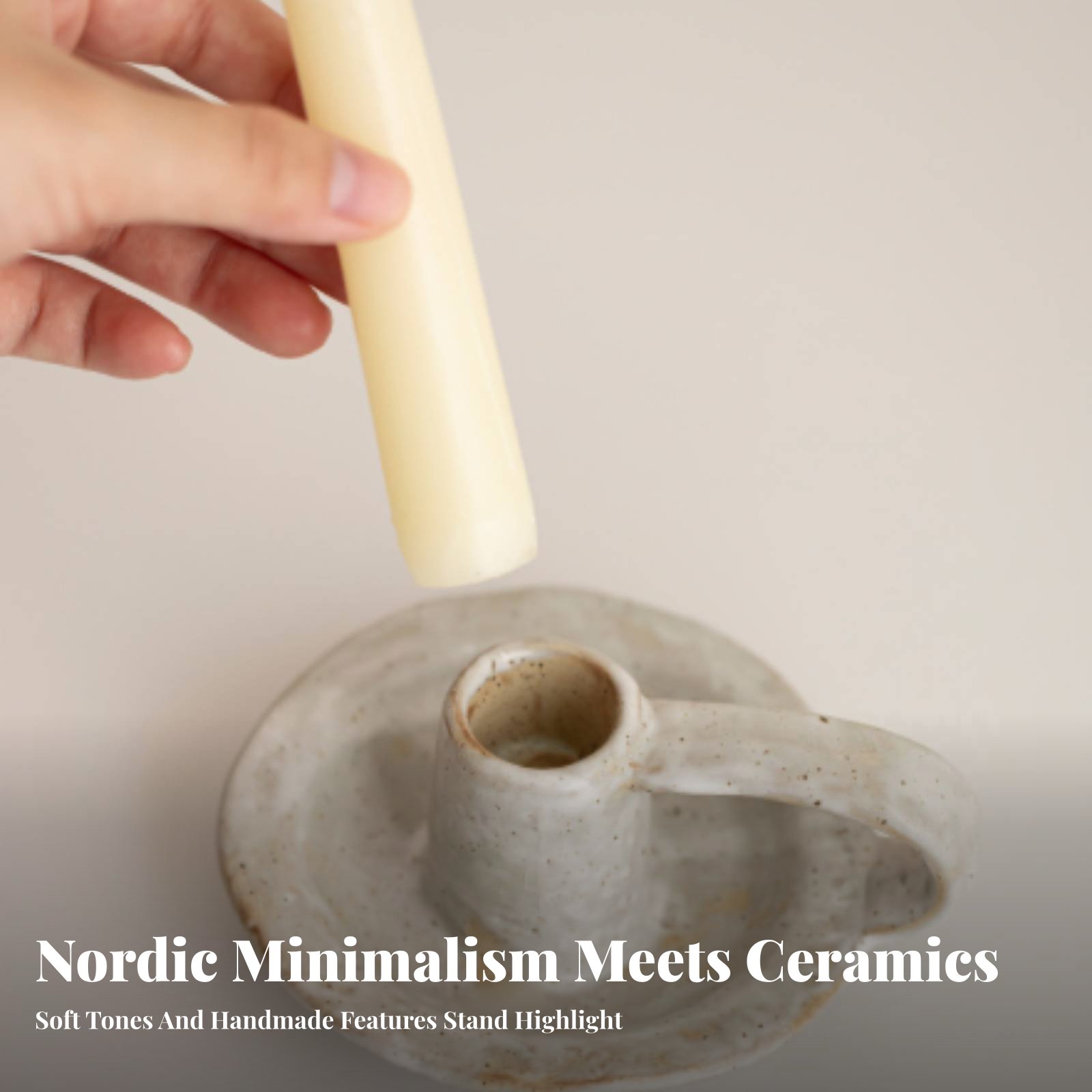 Nordic Ceramic Candle Holder,  - огляд і ціна Paraffin Wax
