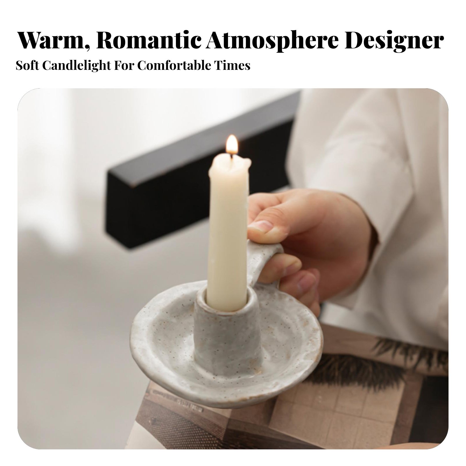 Nordic Ceramic Candle Holder,  - огляд і ціна Paraffin Wax