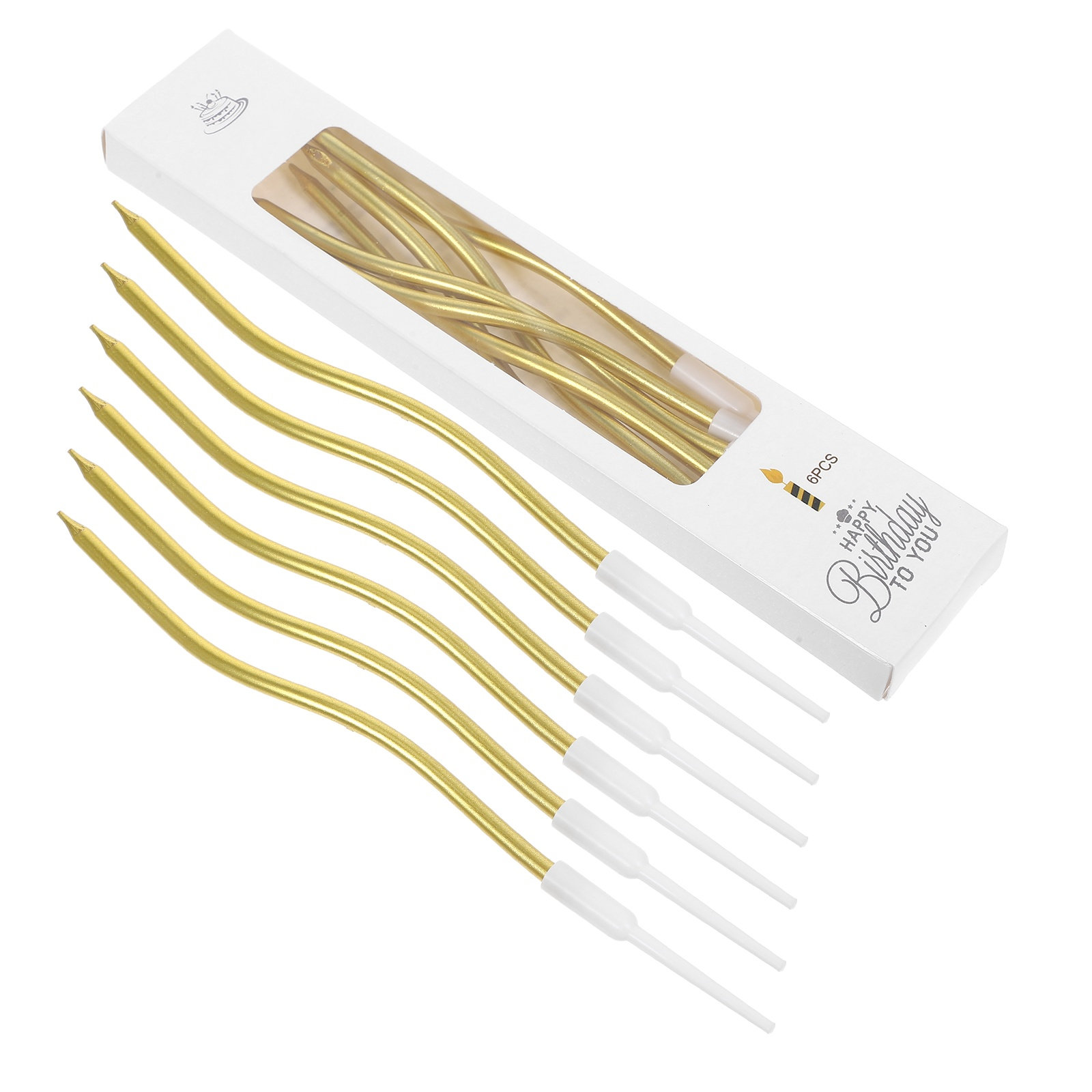72Pcs Spiral Birthday Candles  - огляд і ціна Paraffin Wax