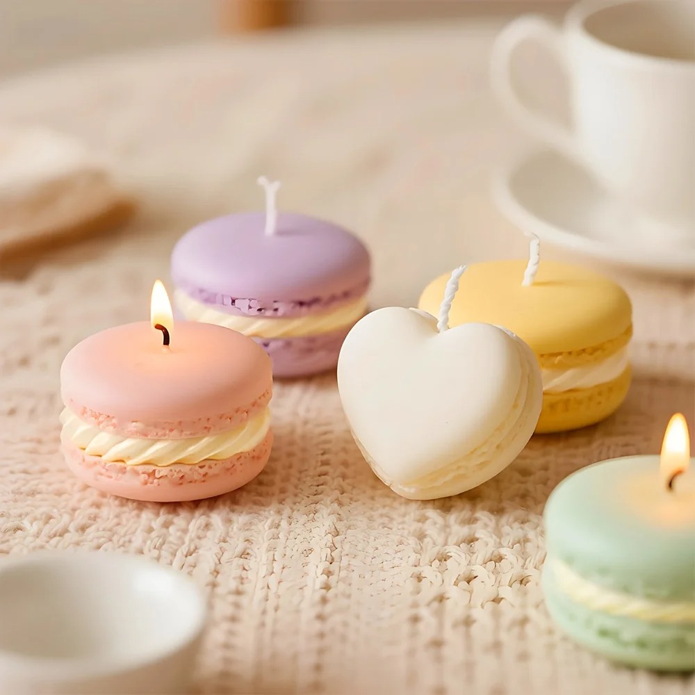 1/5pcs Realistic Macaron-shape - огляд і ціна Soy Wax
